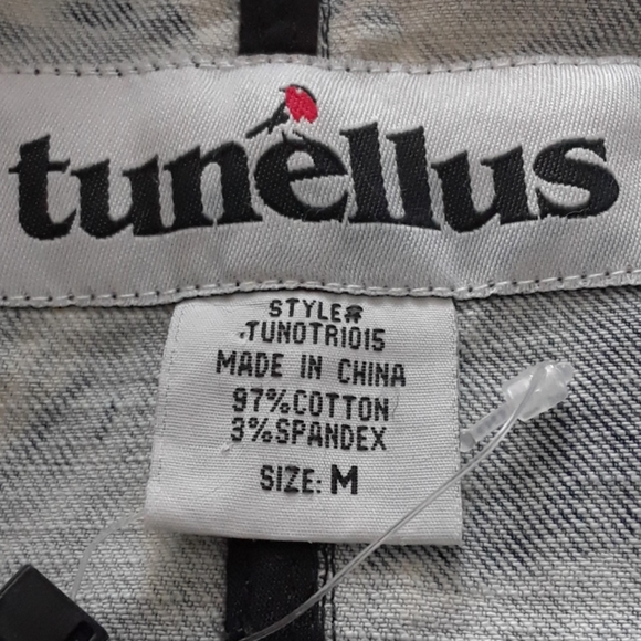 Tunellus Men' Tye Dye Denim Jacket - Picture 16 of 16